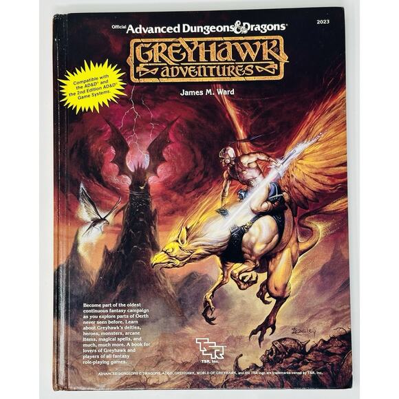 Advanced Dungeons & Dragons Greyhawk Adventures TSR (1988) #2023 AD&D - Picture 1 of 11